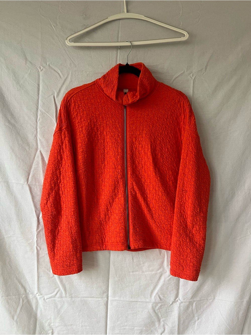 lululemon athletica Rippled Blood Orange Zip Jacket
